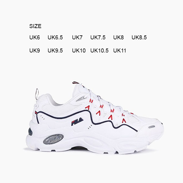 FILA TRAINERS SHOE MALAYSIA - FILA NITRA CONTRAST PIPING MEN WHITE / NAVY / RED, INDM-49635