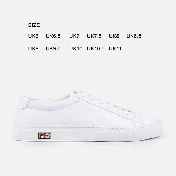 FILA TRAINERS SHOE MALAYSIA - FILA ANA MADE IN ITALY UNISEX MEN WHITE / WHITE / WHITE,  AMHY-92367