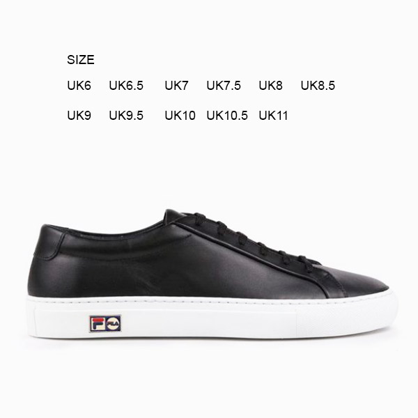 FILA TRAINERS SHOE MALAYSIA - FILA ANA MADE IN ITALY UNISEX MEN BLACK / BLACK / WHITE, SOGV-94178